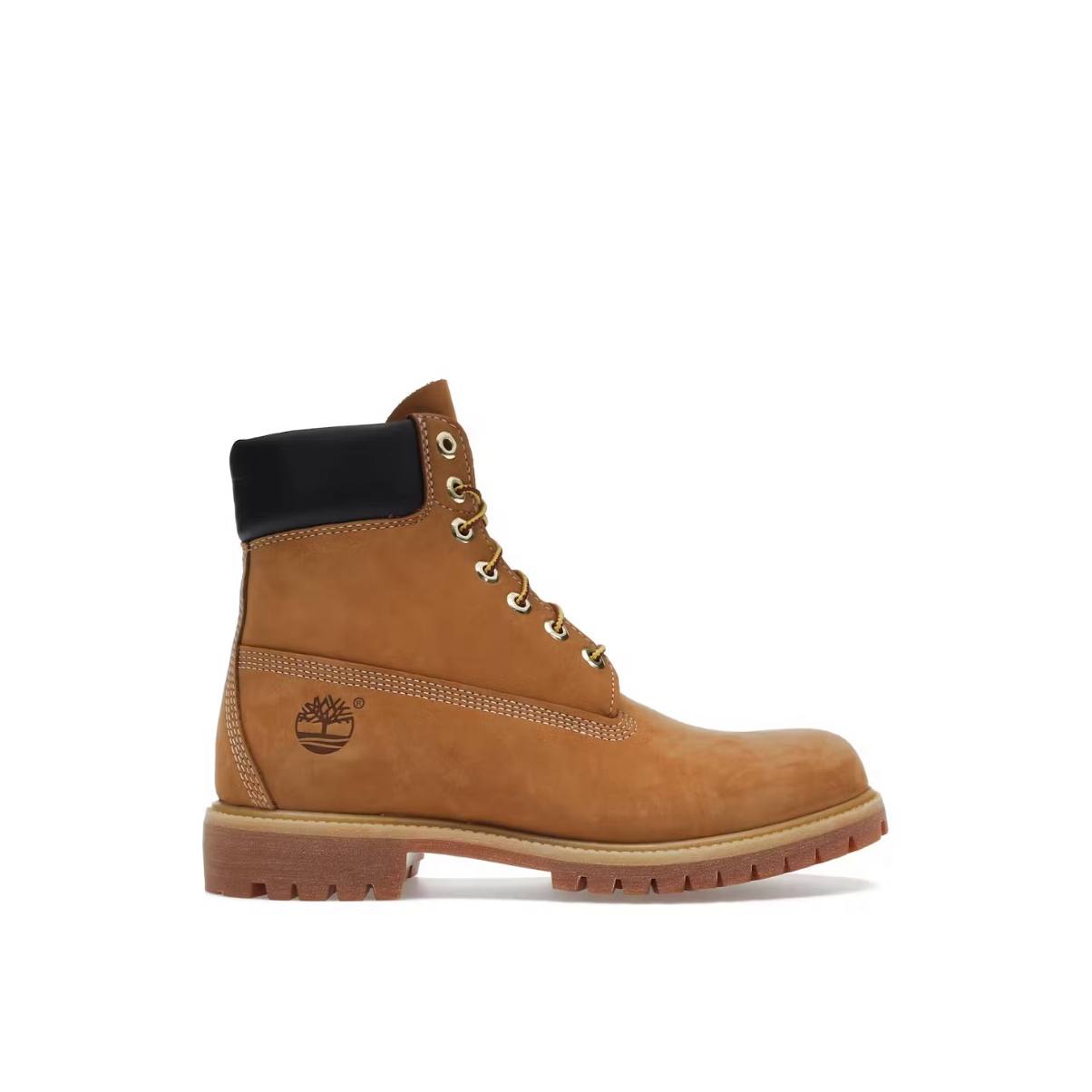 نمای جانبی کفش تیمبرلند مشکی مناسب زمستان تصویر بوت تیمبرلند مشکی مردانه و زنانه با طراحی ساقدار