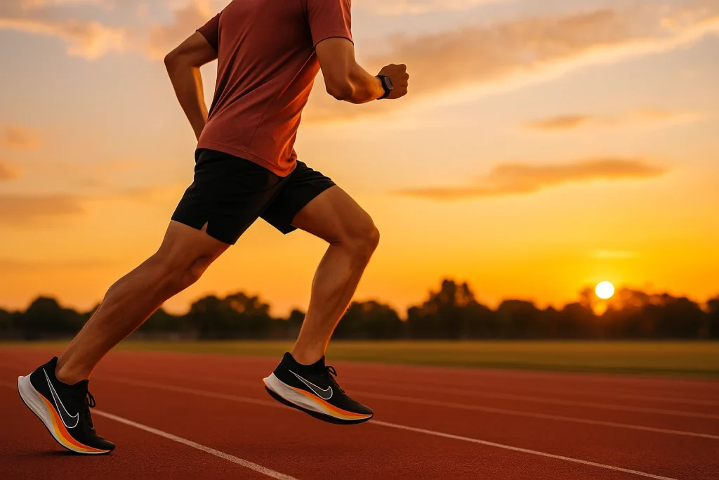 بهترین کفش های رانینگ 2025 در حال دویدن روی پیست