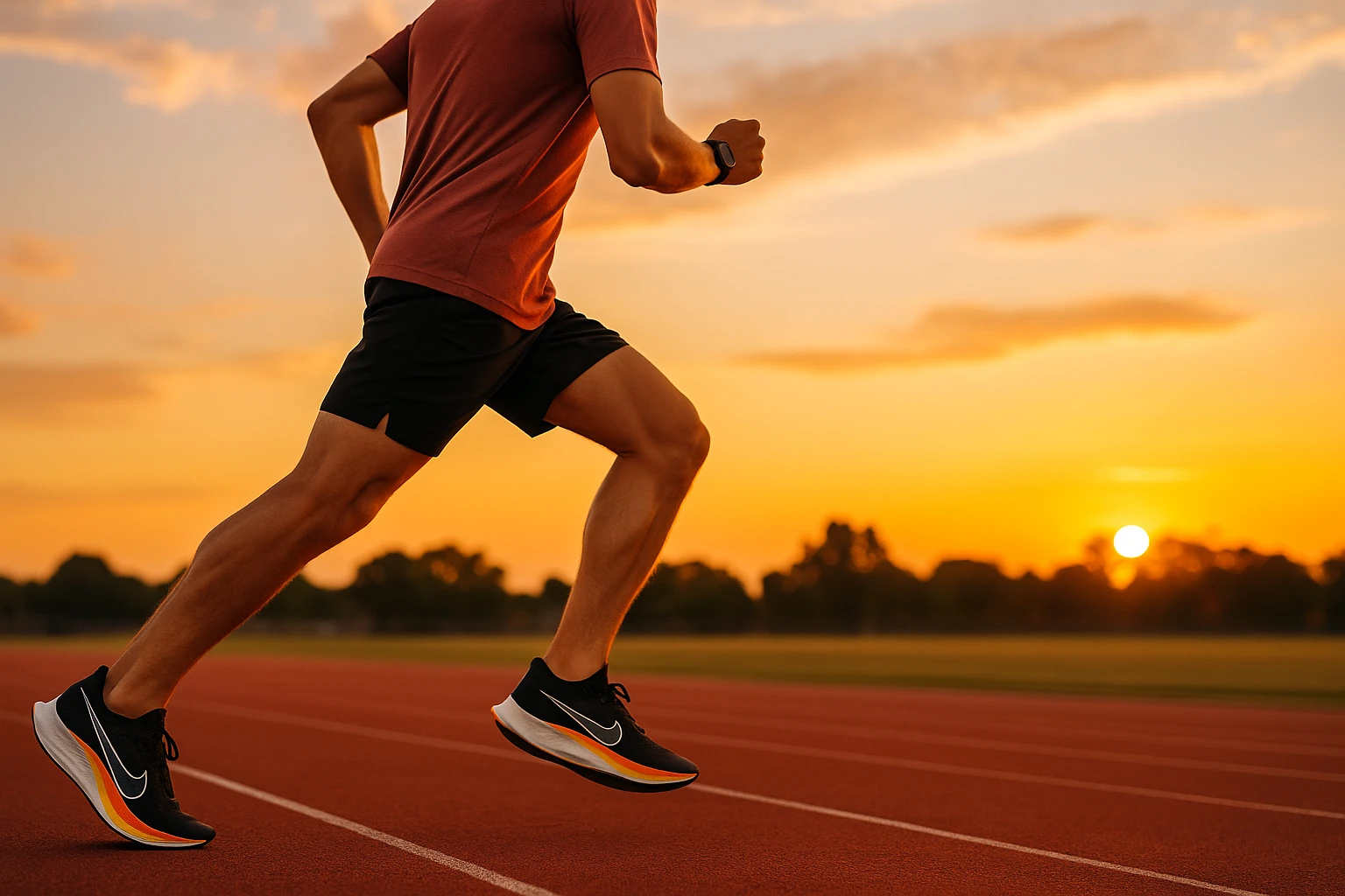 بهترین کفش های رانینگ 2025 در حال دویدن روی پیست