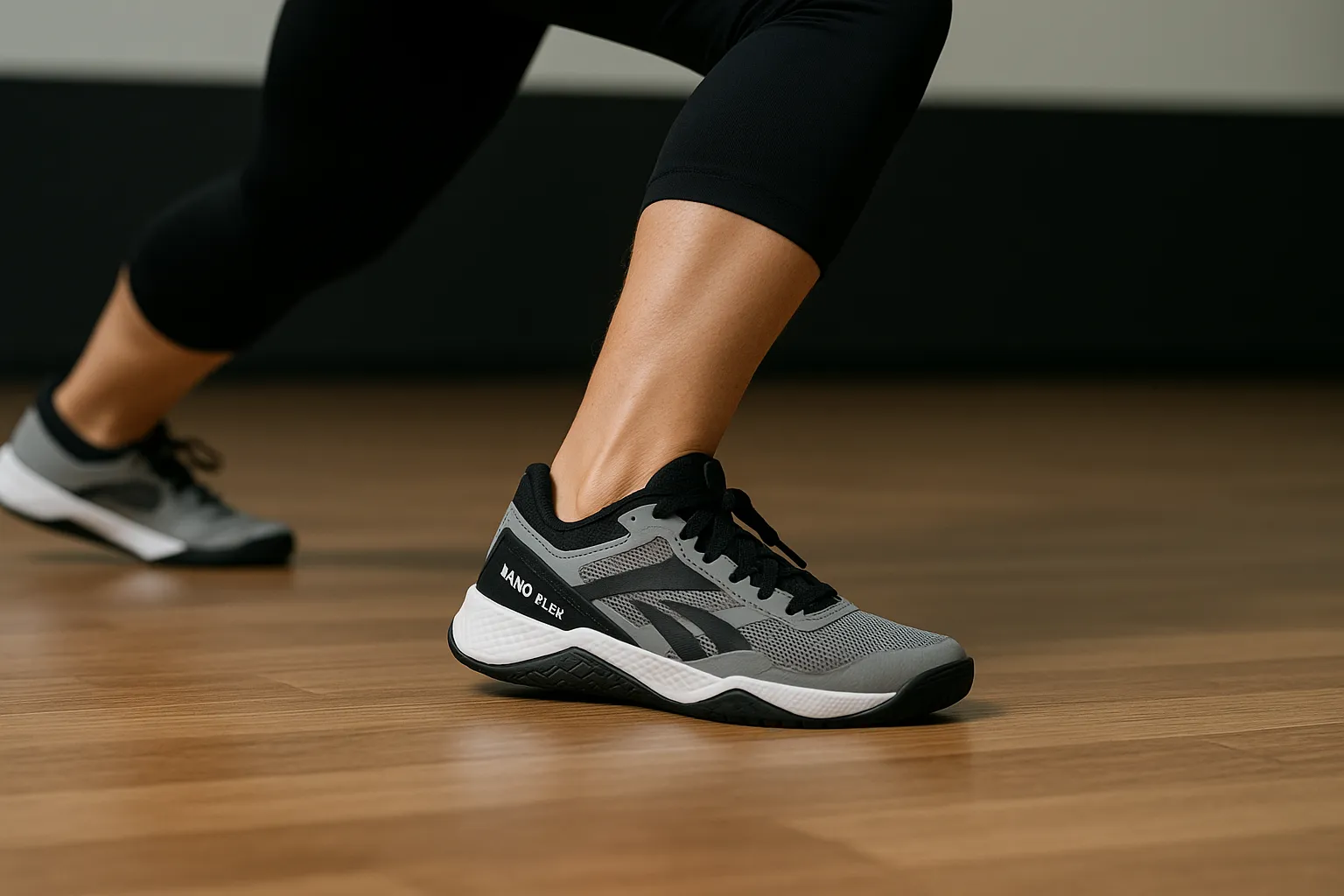 حرکت جانبی ایروبیک با کفش ایروبیک Reebok Nano Flex