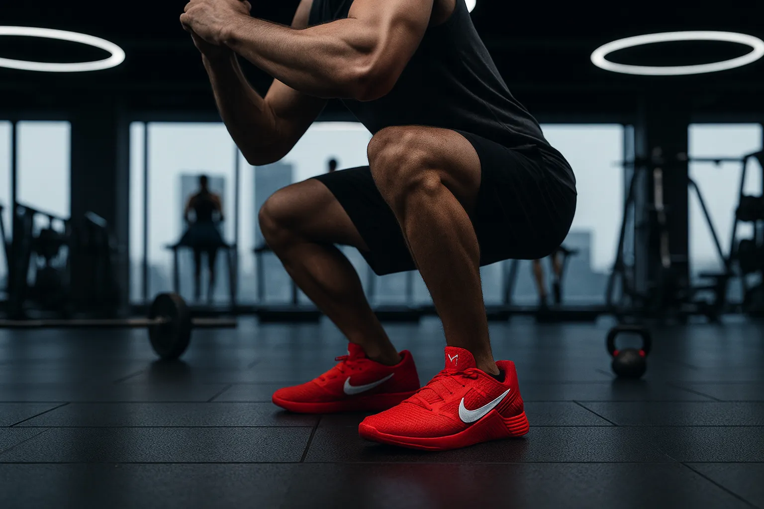 ورزشکاران در باشگاه با کتونی اسپرت.