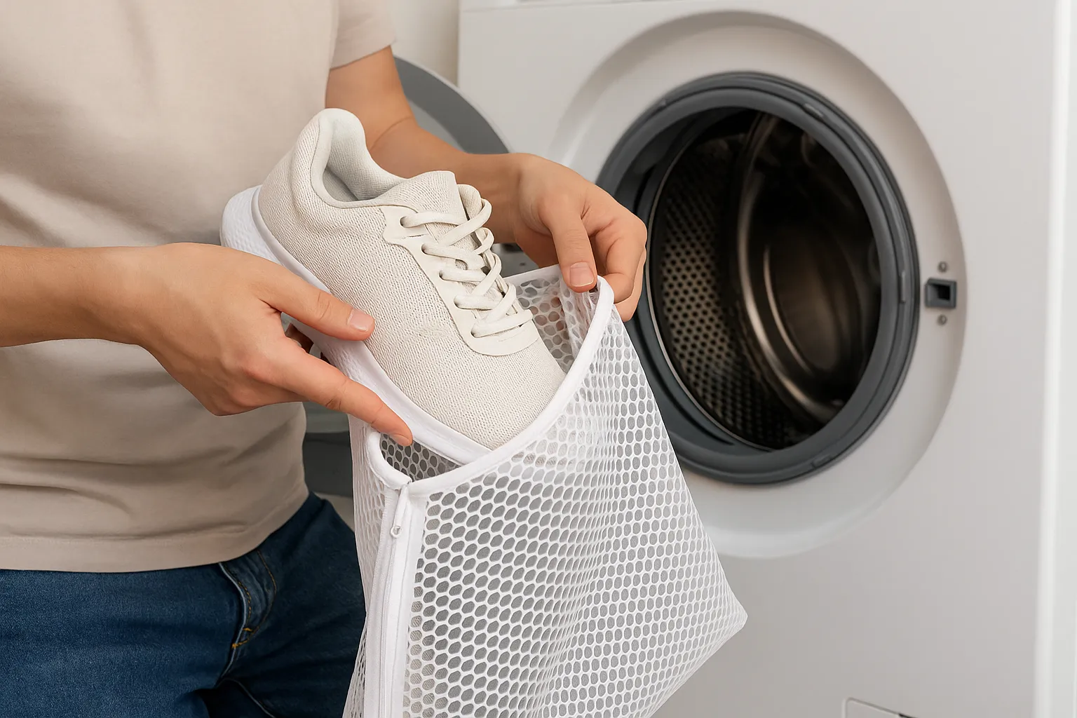 آموزش آمادهسازی کتانی برای شستن کتانی در ماشین لباسشویی