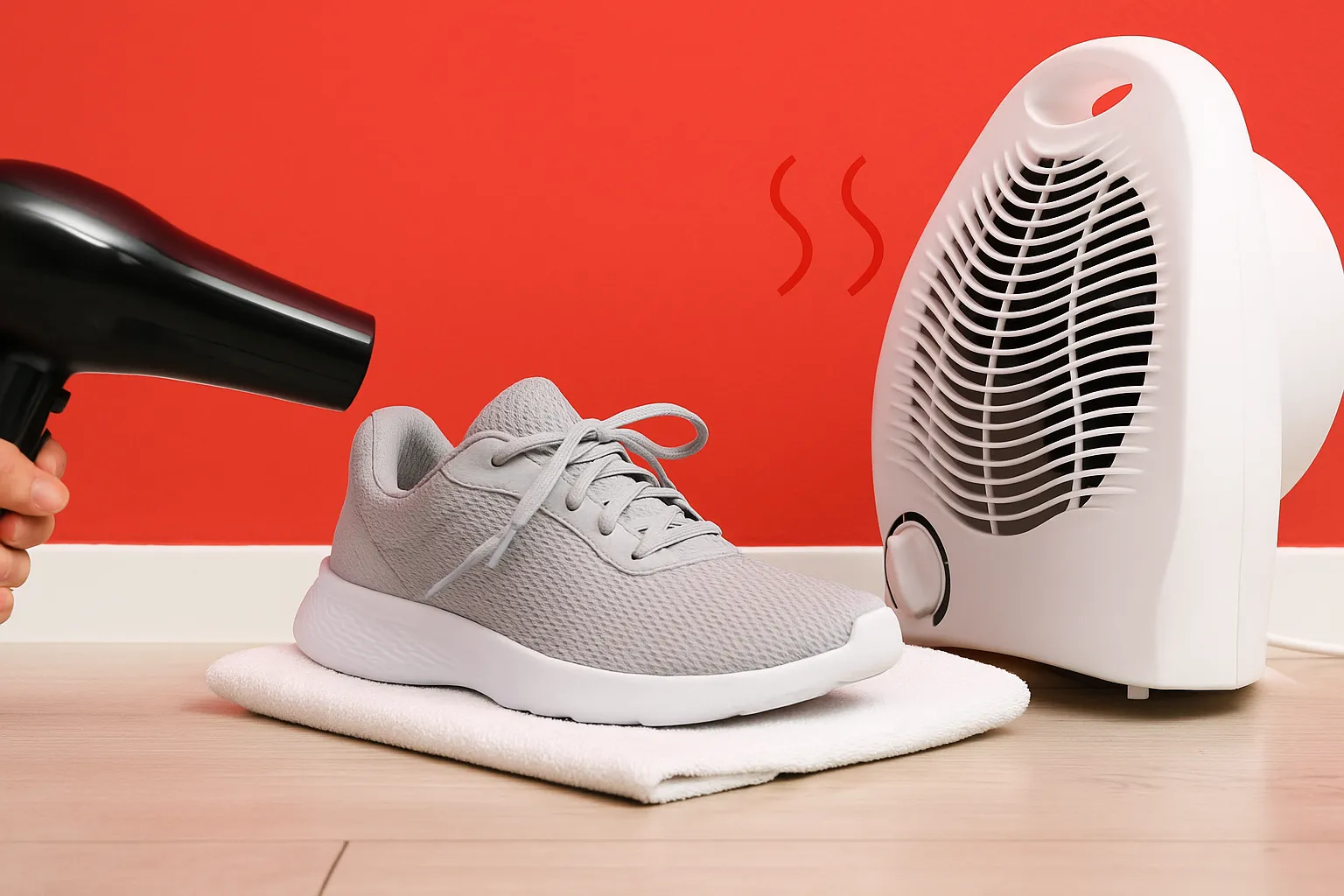 هشدار درباره خشک کردن کتانی با سشوار پس از شستن کتانی در ماشین لباسشویی